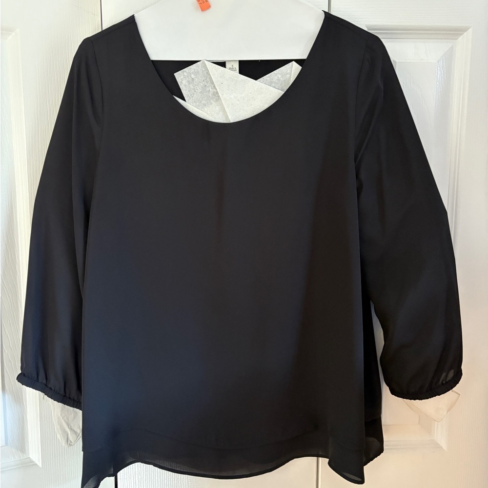 LC Lauren Conrad Black Blouse